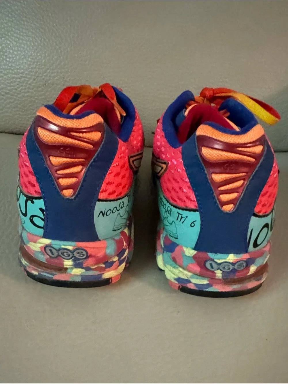 ASICS Multicolor Athletic Sneakers - Neon Yellow & Teal